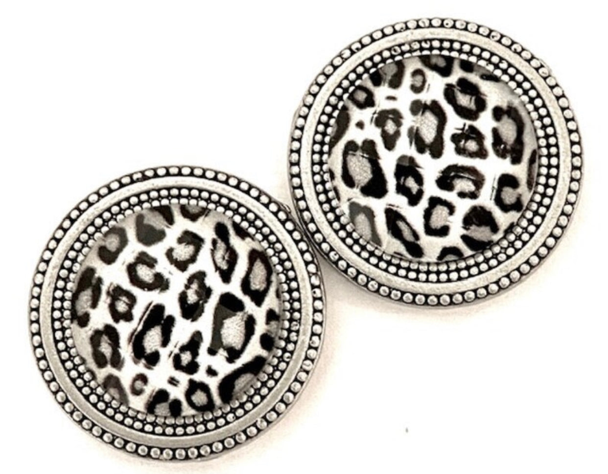 Snow Leopard Magnet Button Set