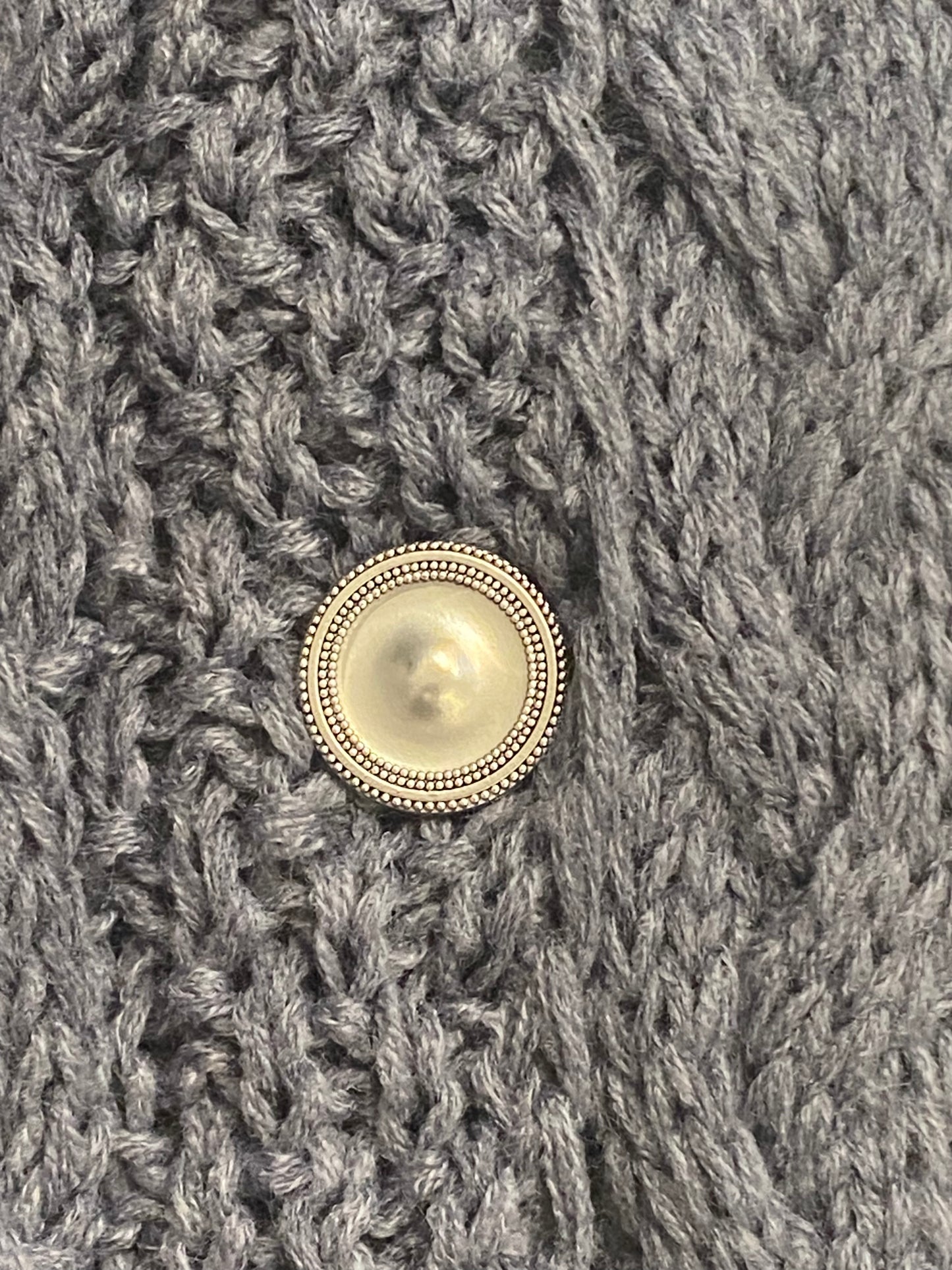 Original Antique Silver Magnet Button Set