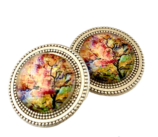 Jules Tree Print Magnet Button Set