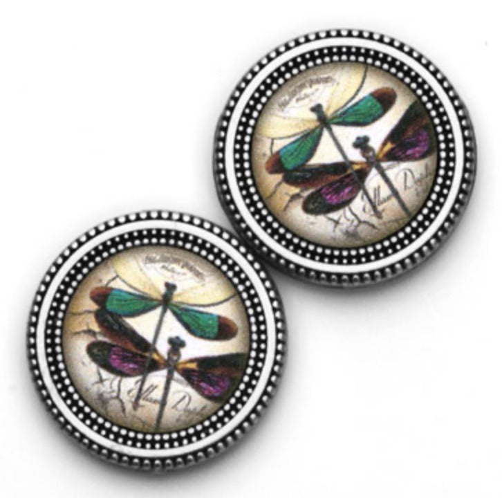 Dragonfly II Double Print Magnet Button Set