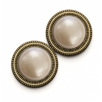 Pearl Low Dome Silver Magnet Button Set