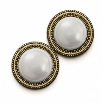 Pearl Low Dome Silver Magnet Button Set