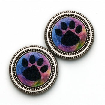 Multi-Color Paw Magnet Button Set