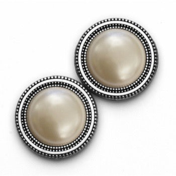 Pearl Low Dome Silver Magnet Button Set