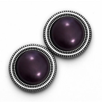 Pearl Low Dome Silver Magnet Button Set